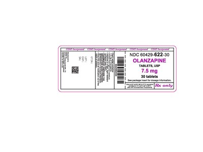 60429-622-30lb Olanzapine 7.5mg Tabs.jpg (60429 622 30lb  Olanzapine 7.5mg Tabs)